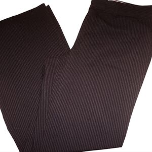 Women's George London Fit Black Pin Strip Dress Pants Size 12